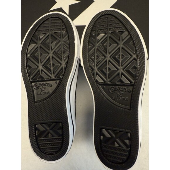 New Converse Chuck Taylor All Star Plaid High Tops Youth Sz 12 Lace Up Stars - Picture 10 of 12